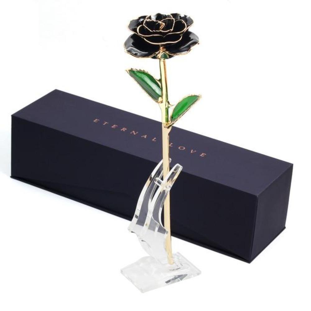 Preserved 24k Gold Long Stem Immortal Rose (3 Styles) 20 Variants NEW Colors 2024