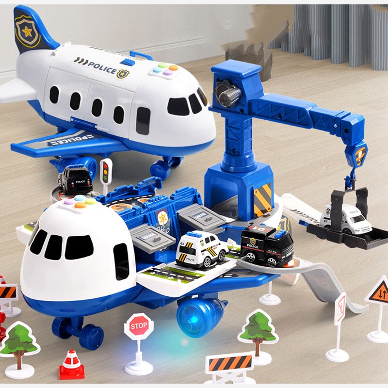 XL Airplane Vehicle Play Sets (3 Styles) Police, Construction or Fireman