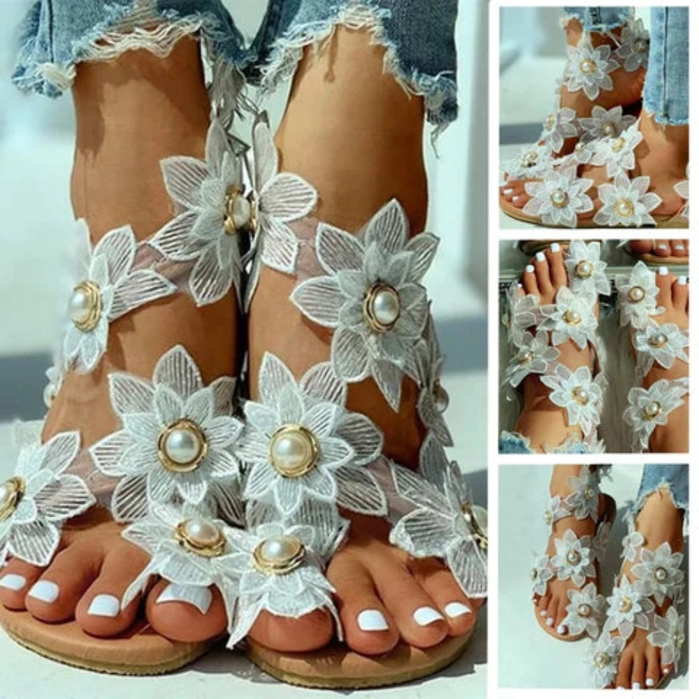 Bohemian Blossom Sandals (4 Colors) Size 7-10.5