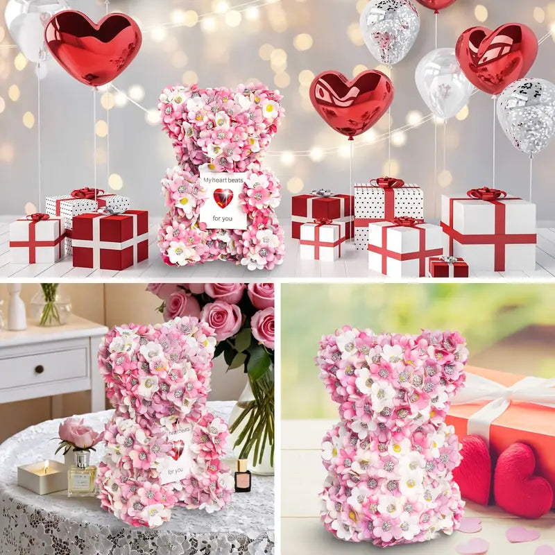 2025 Limited Edition Enchanted Forever Rose Heart Teddy Bear