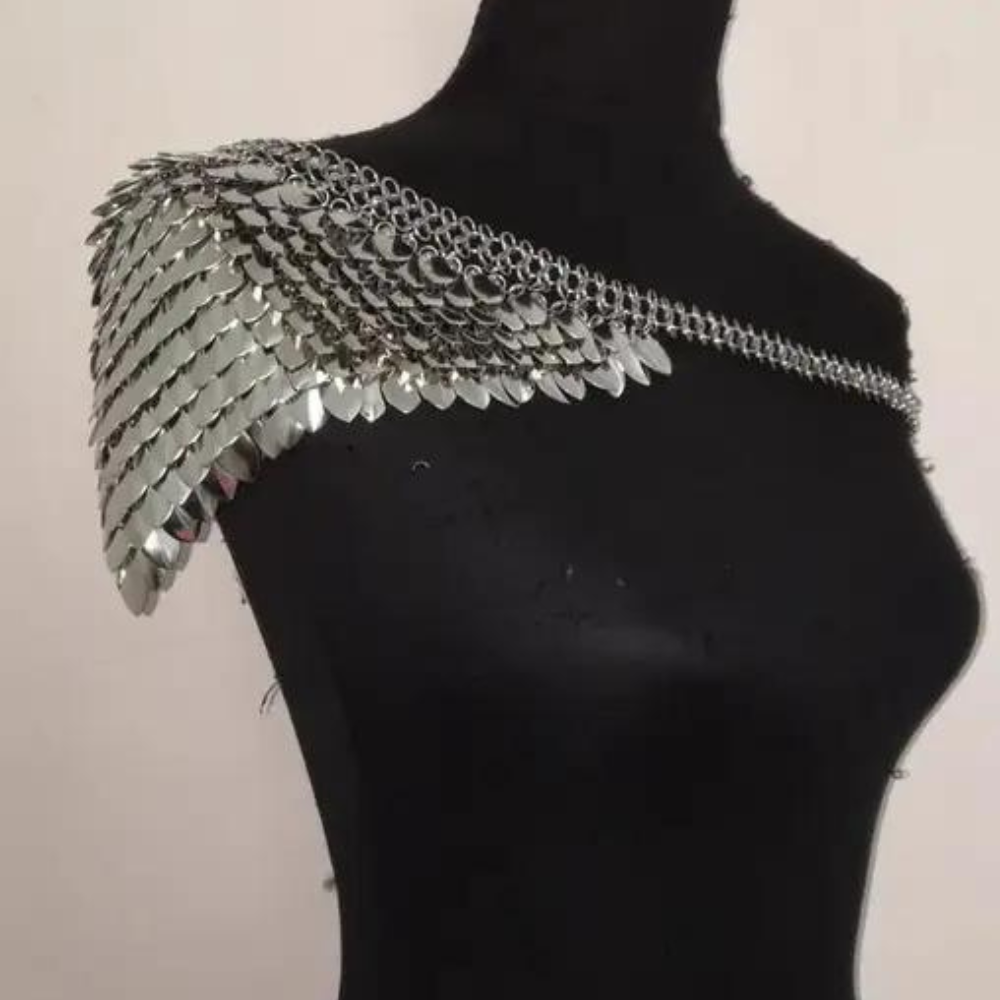 Dragon Scale Shoulder Chains (One Shoulder or Two) Silver or Gold