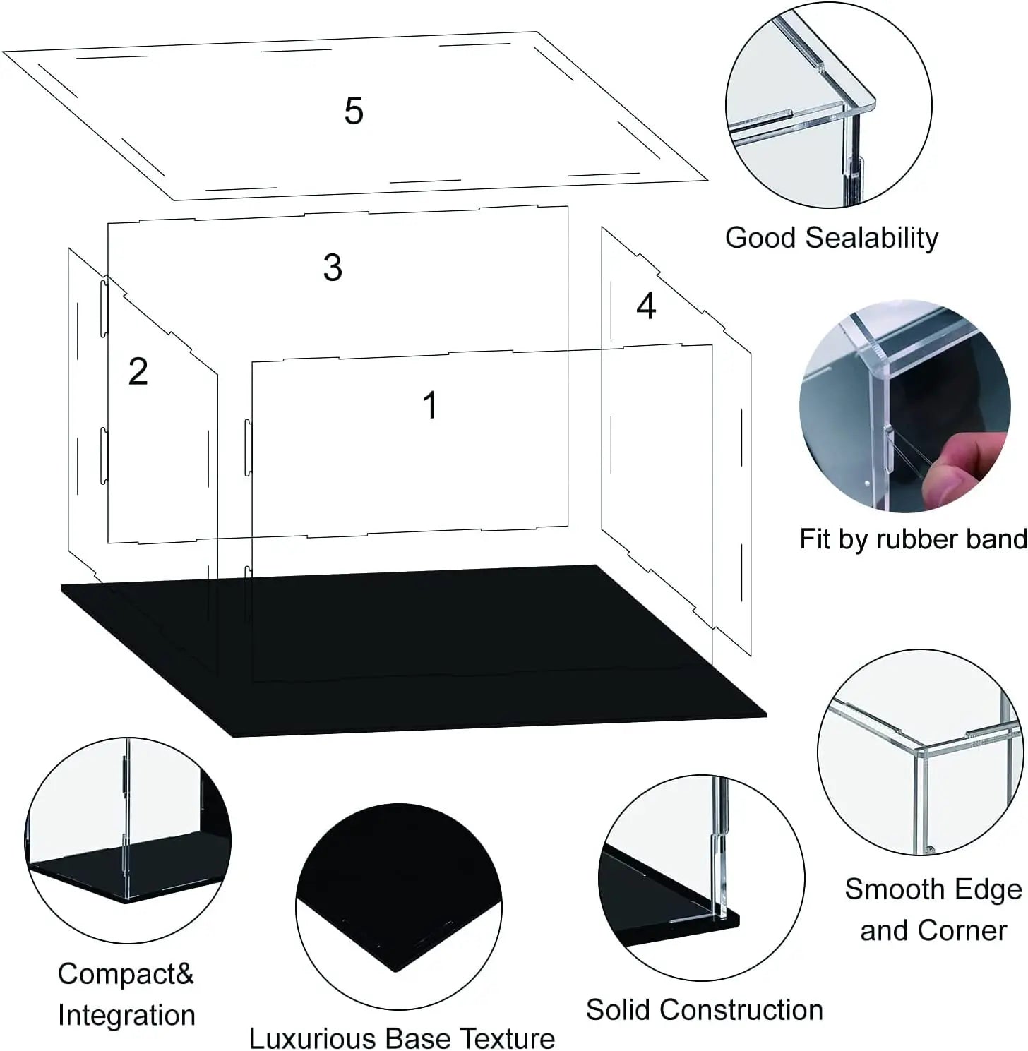 Acrylic Display Case Storage Box (75 Sizes)