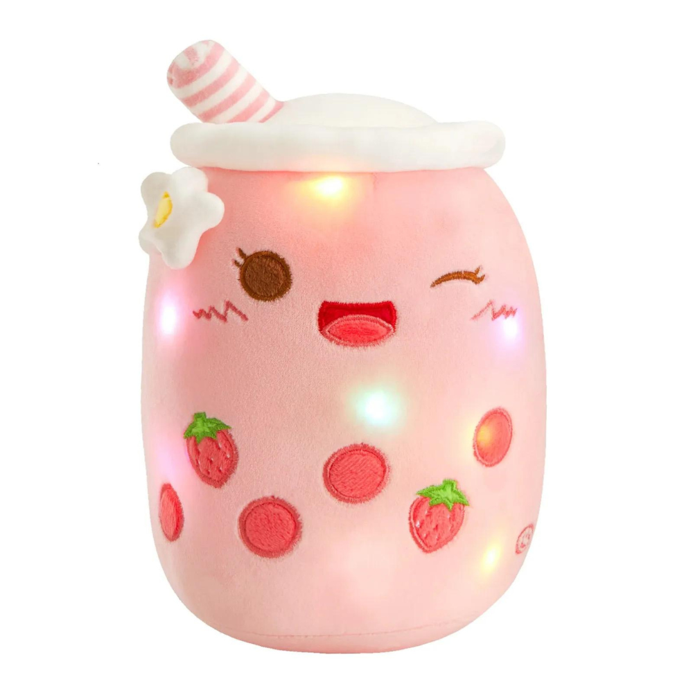 LED Light Up Boba Tea Plush Stuffed Animal (3 Colors) 26cm-38cm