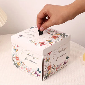 Flying Butterfly Explosion Eternal Rose DIY Gift Box (4 Colors)