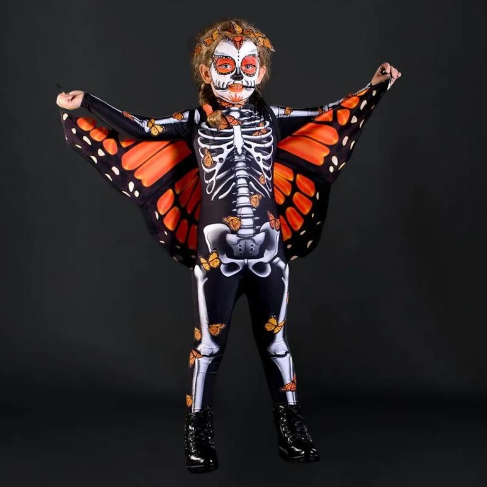 3D Butterfly Skeleton Bodysuit Costume (2 Options) Adult-Child Size