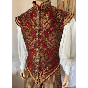 Renaissance Tudor Vest Costume (5 Colors) S-2XL