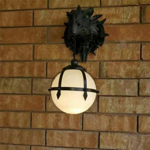 Dragon Head Wall Mount Hanging Lamp (Size 18cm)