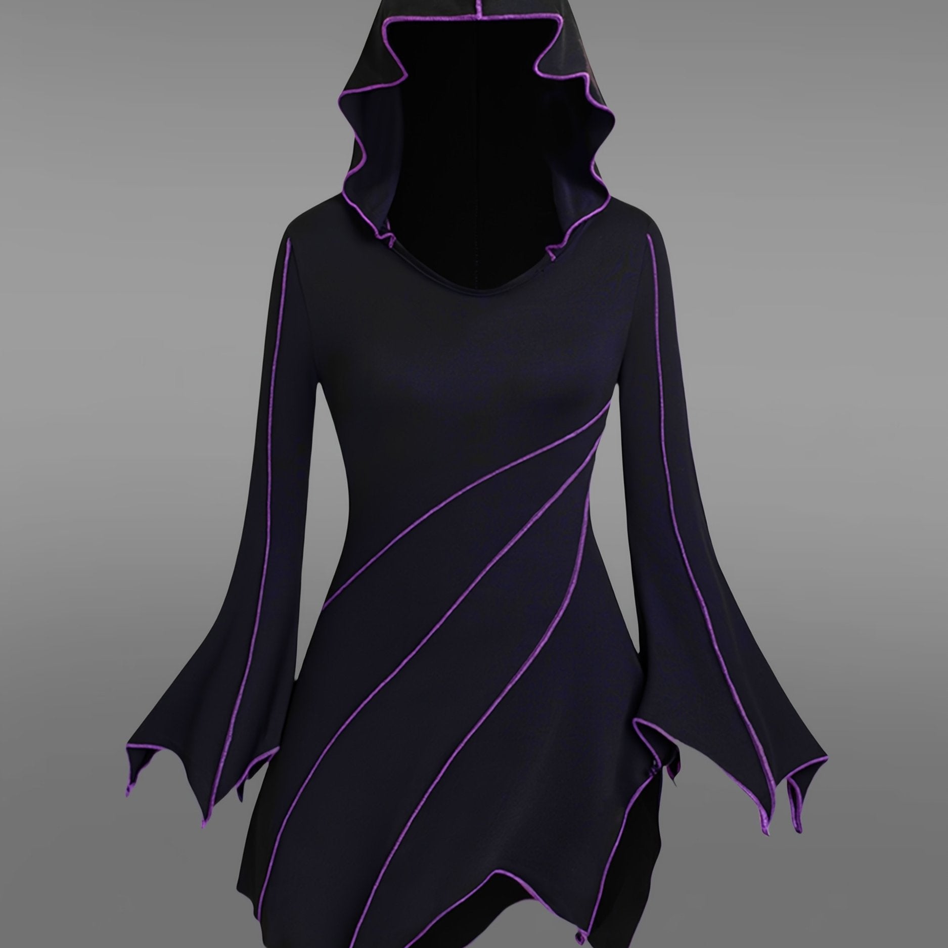 Mystic Enchantress Hooded Dress