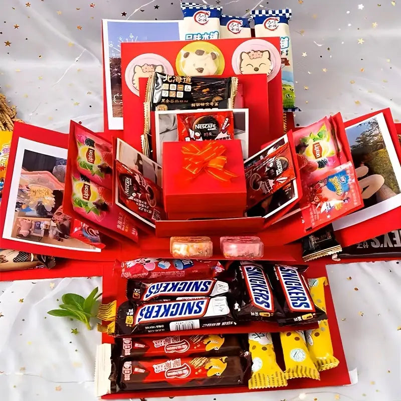 Candy Surprise Explosion DIY Gift Box (2 Colors) Candy Not Included