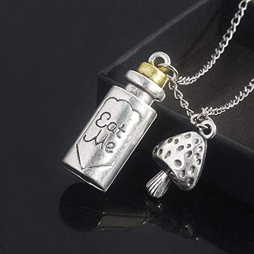 Alice in Wonderland Eat Me Drink Me Bottle Necklaces (2 Necklace)