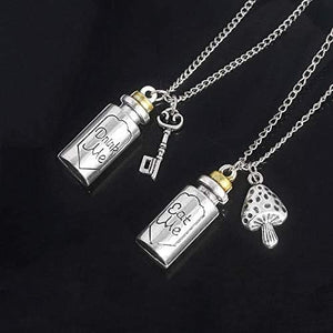 Alice in Wonderland Eat Me Drink Me Bottle Necklaces (2 Necklace)