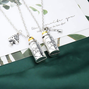 Alice in Wonderland Eat Me Drink Me Bottle Necklaces (2 Necklace)