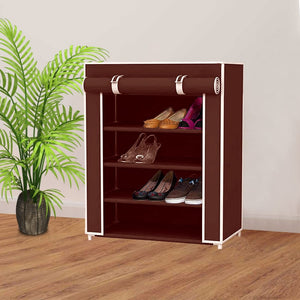 Shoe Rack Multilayer Storage Organizer (3 colors) 4 Layers w/Dust Cover