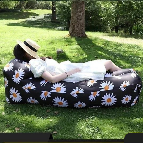 Yellow Inflatable Couch Summer Inflatable Couch Air Sofa Bed Sleeping Outdoor Furniture Lounge ...