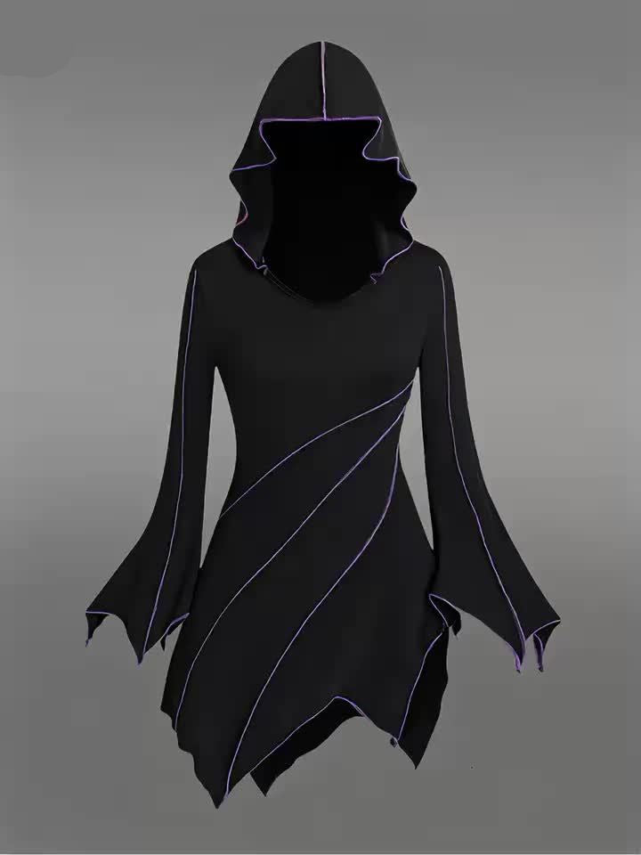 Mystic Enchantress Hooded Dress