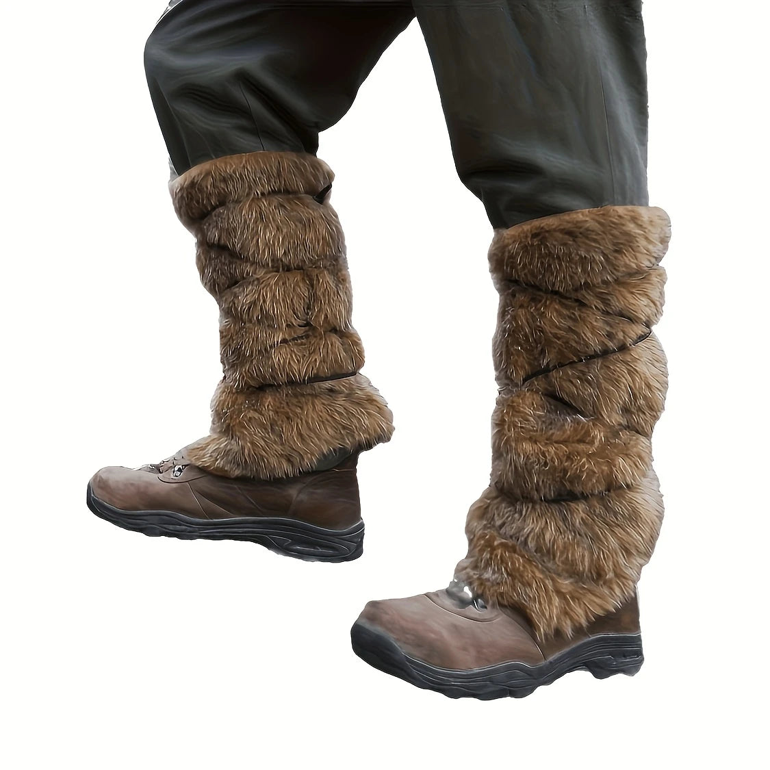 Medieval Viking Fur Leg Warmers