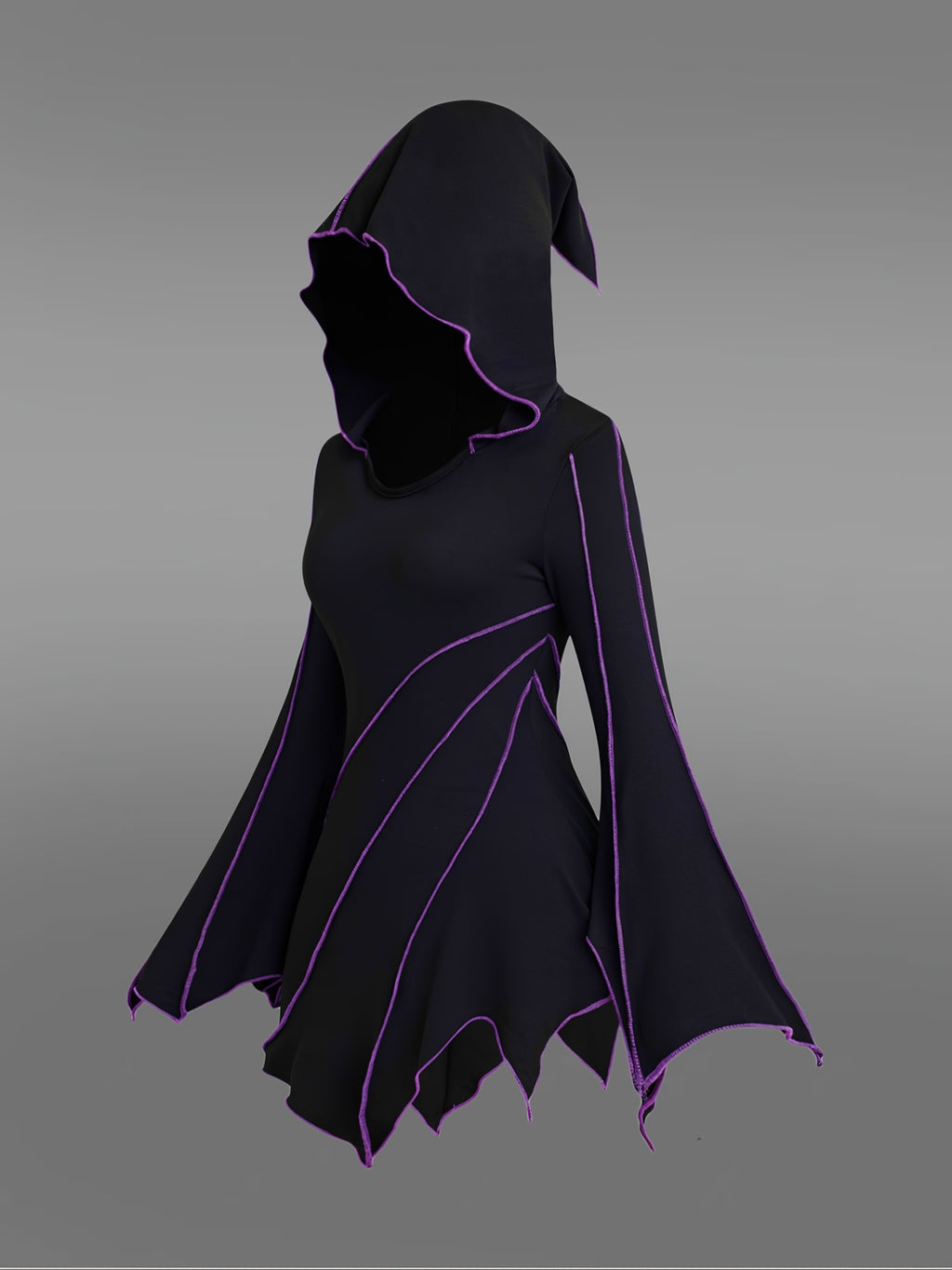 Mystic Enchantress Hooded Dress