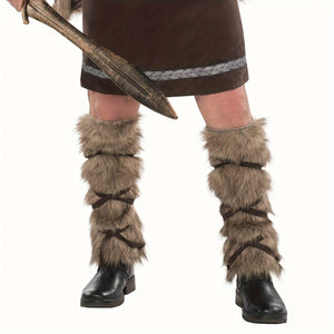 Medieval Viking Fur Leg Warmers