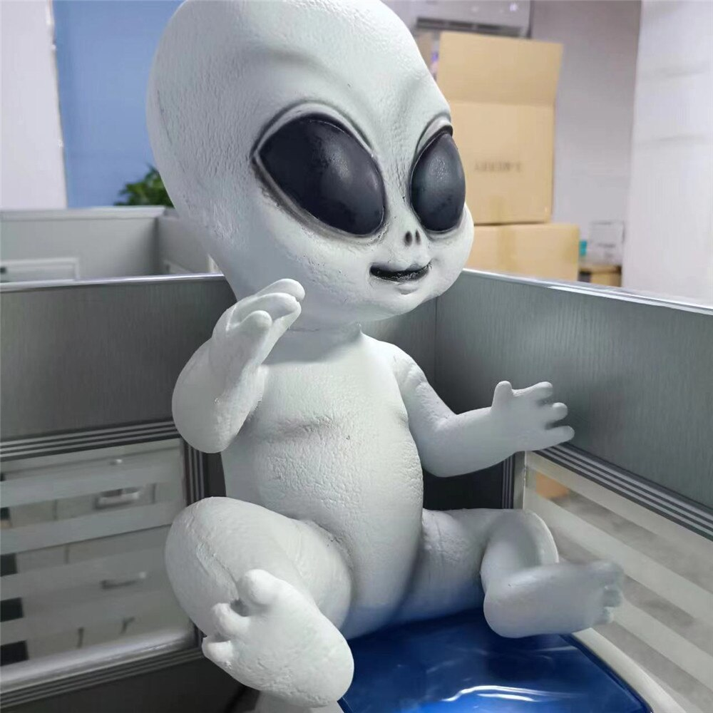 Christmas Life Like Alien Baby Doll Reborn Grey UFO Space Toy Black ...