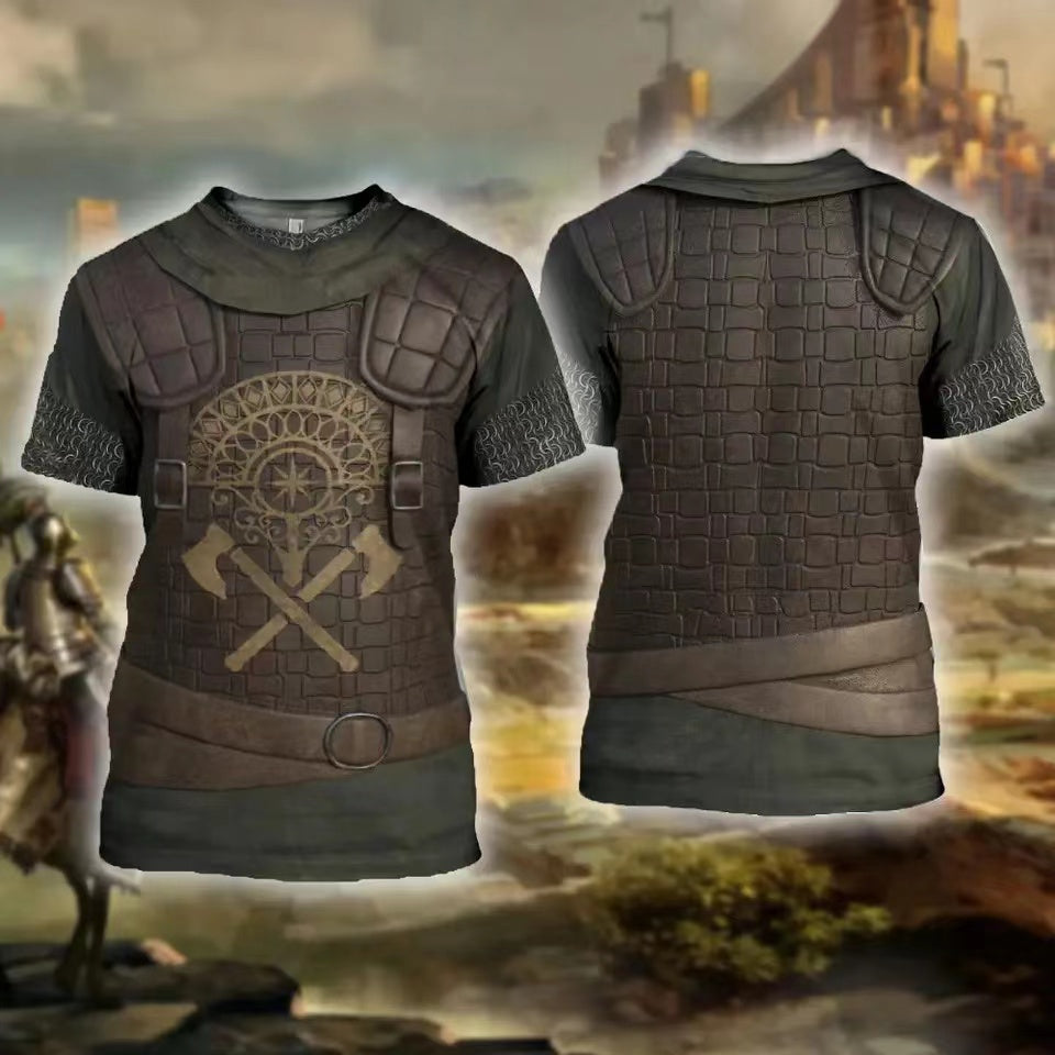 3D Armor Templar Print T-Shirt (M-3XL)