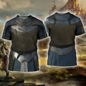 3D Armor Templar Print T-Shirt (M-3XL)