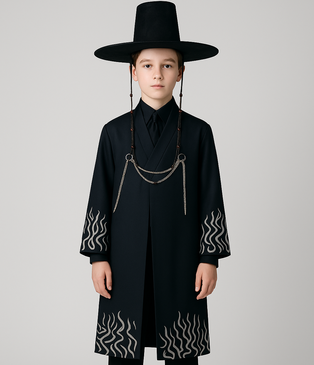 Shadow Flame Hanbok Style Costume Set - Children's Size