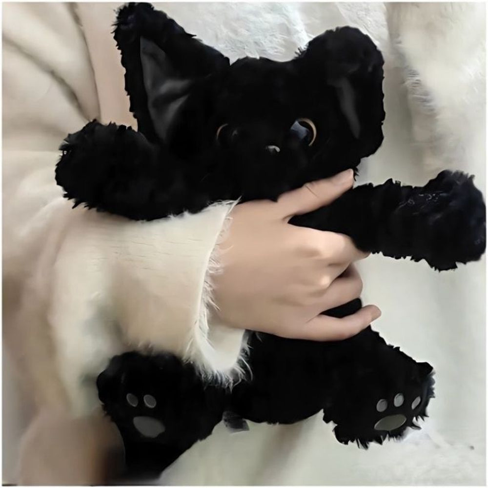 Cute Black Cat Plush Stuffed Animal 24cm