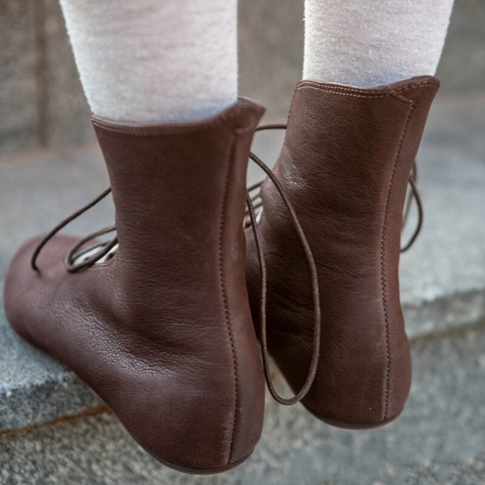 Medieval Renaissance Fairy Leather Boots (2 Colors) 10 Sizes