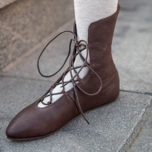 Medieval Renaissance Fairy Leather Boots (2 Colors) 10 Sizes