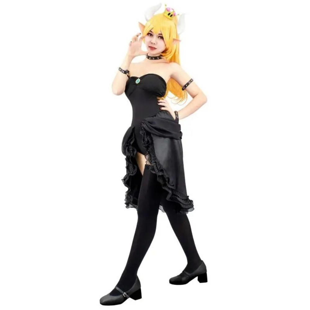 Bowsette Shadow Queen Dress Costume Set (XS-3XL)