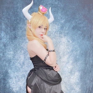 Bowsette Shadow Queen Dress Costume Set (XS-3XL)