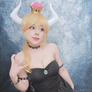 Bowsette Shadow Queen Dress Costume Set (XS-3XL)