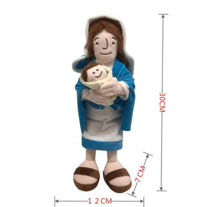 Jesus and Virgin Mary Plush Dolls (2 Options)