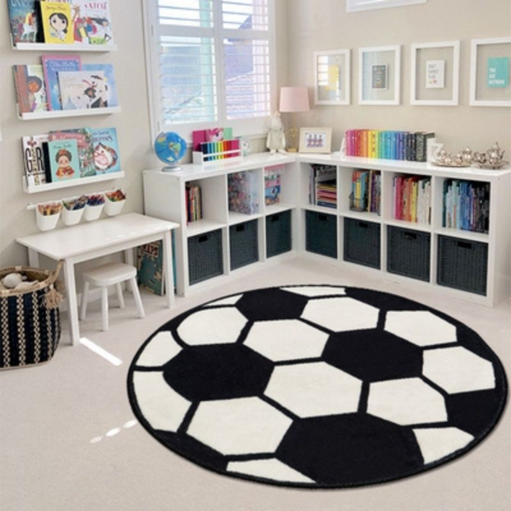 Football Basketball Round Carpet Rug (4 Sizes)