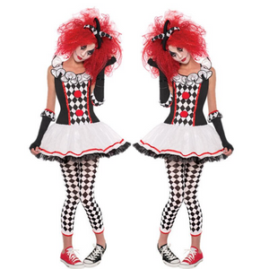 Harley Wicked Clown Costume Set 