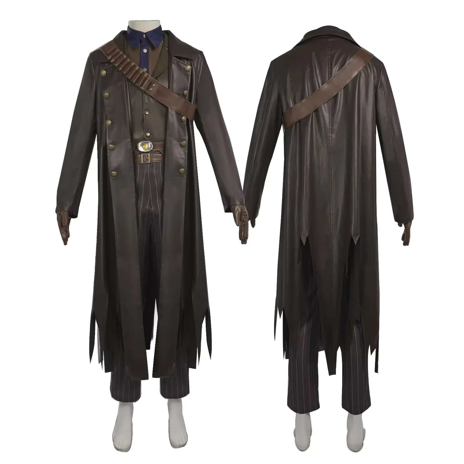 Zombie Cowboy Gunslinger Costume Set 9PCS (Size S-2XL)