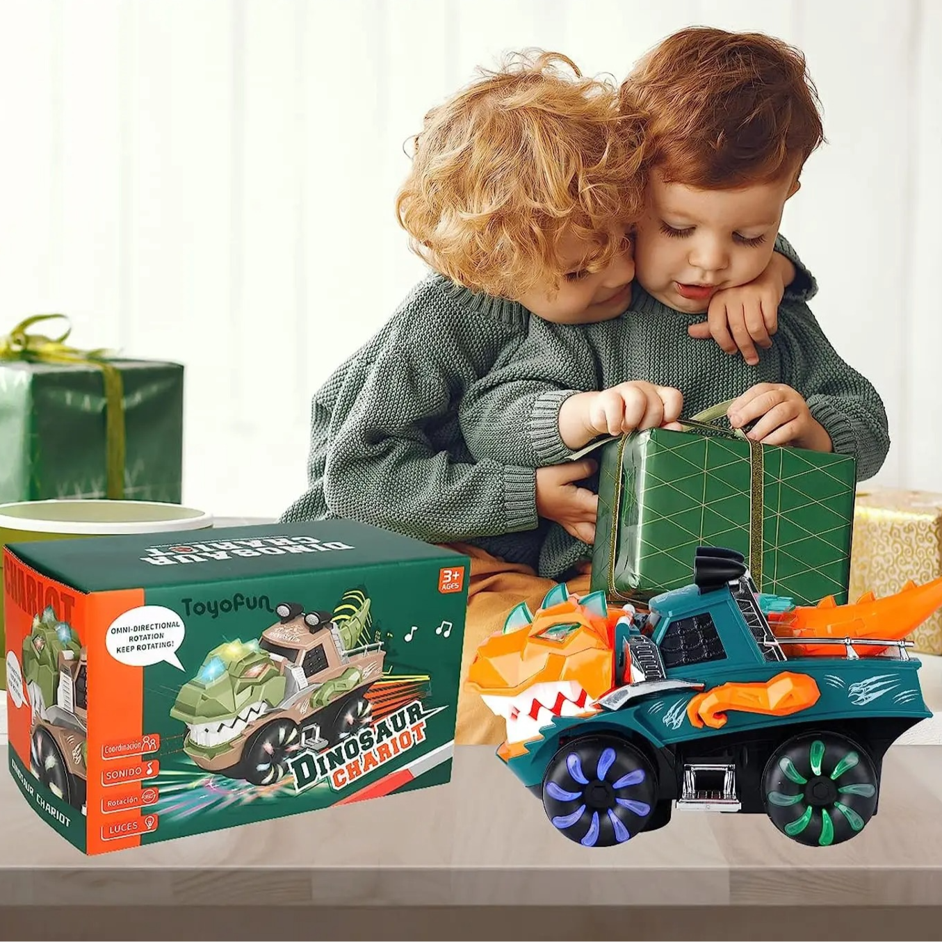 Dinosaur T-Rex Chomp Stunt Car Truck