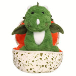 2in1 Green Dinos with Wings Egg Plush Stuffed Animal 25cm