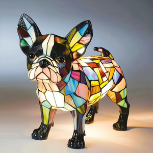 Stained Glass Style Dog Lamps (4 Options) Corgi Pug or Dachshund