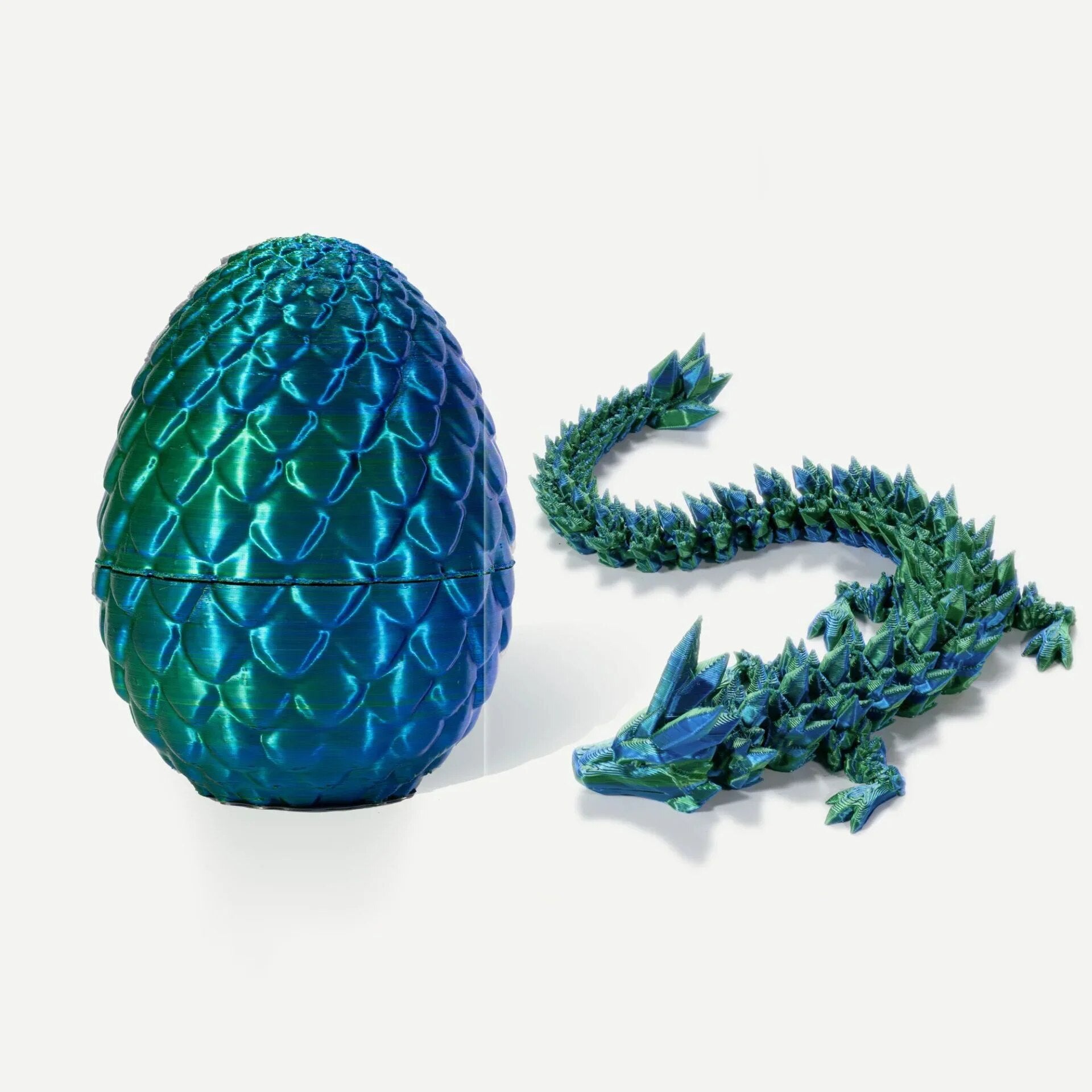 3D Printed Articulated Dragon & Egg (5 Colors)