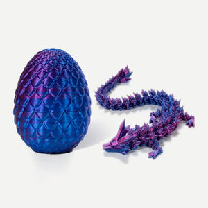 3D Printed Articulated Dragon & Egg (5 Colors)