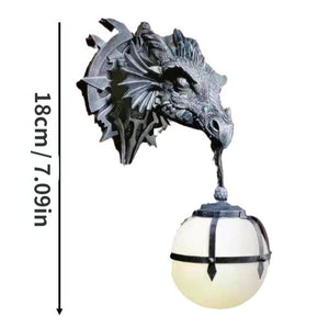 Dragon Head Wall Mount Hanging Lamp (Size 18cm)