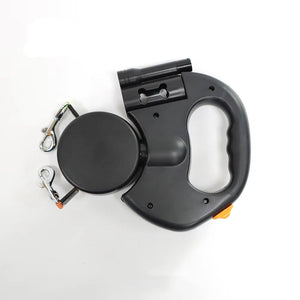 Retractable Dual Dog Leash (3 Colors) with LED Light