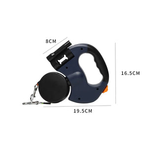 Retractable Dual Dog Leash (3 Colors) with LED Light