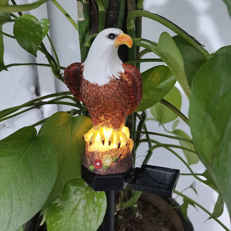 Solar Powered Eagle Garden Light
