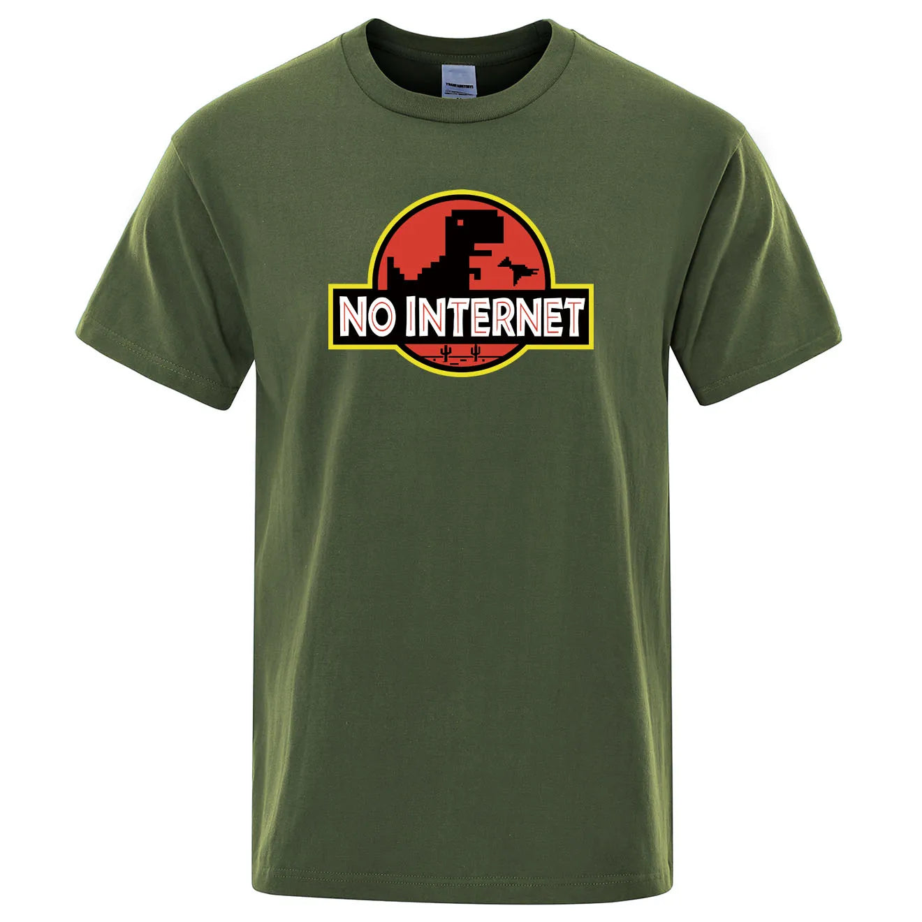 No Internet T-Rex T Shirt (5 Colors) S-3XL