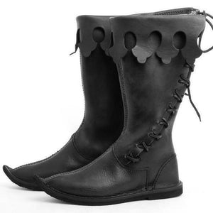 Medieval Elf PU Leather Boots (2 Colors) Size 6-11.5