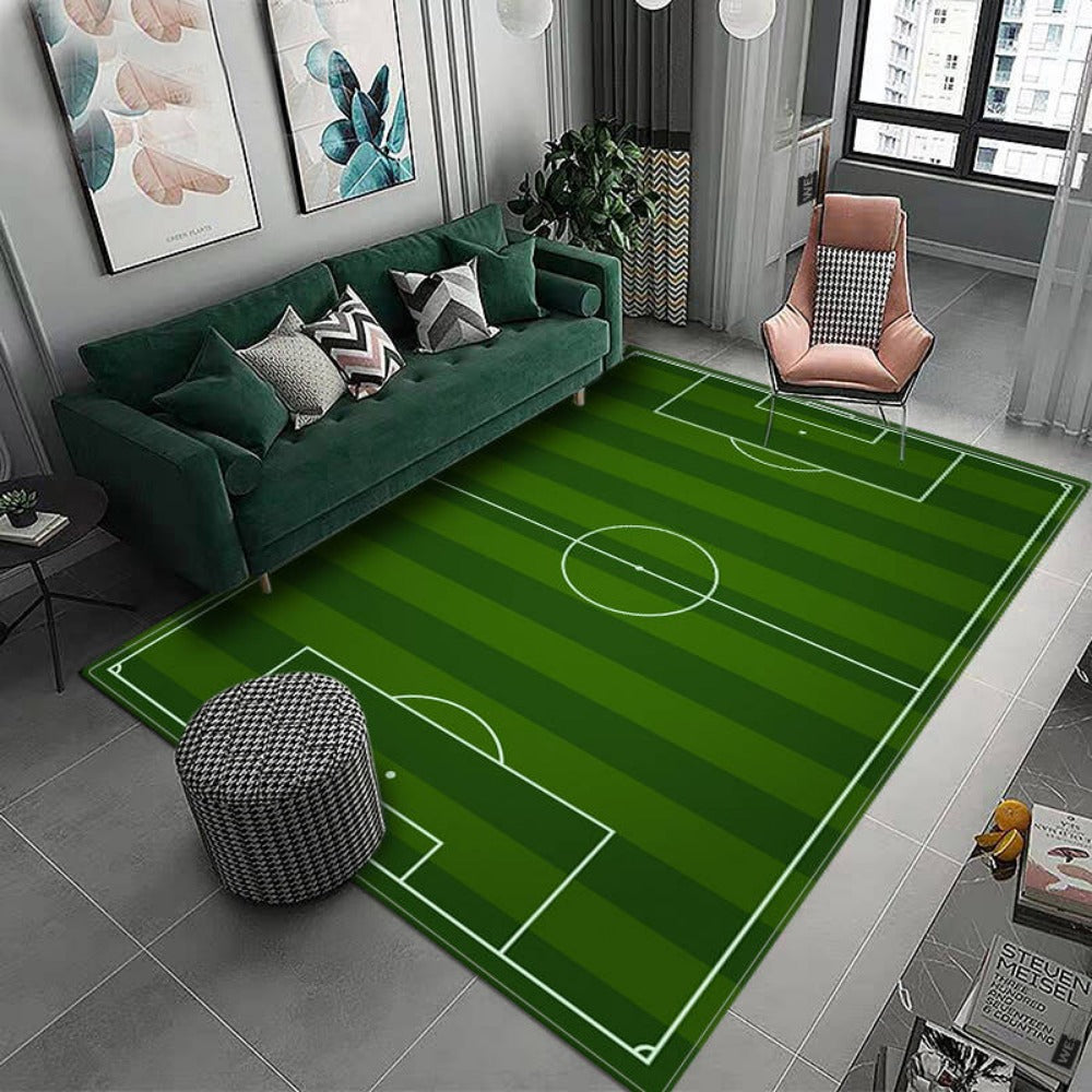 Football Field Carpet Rug