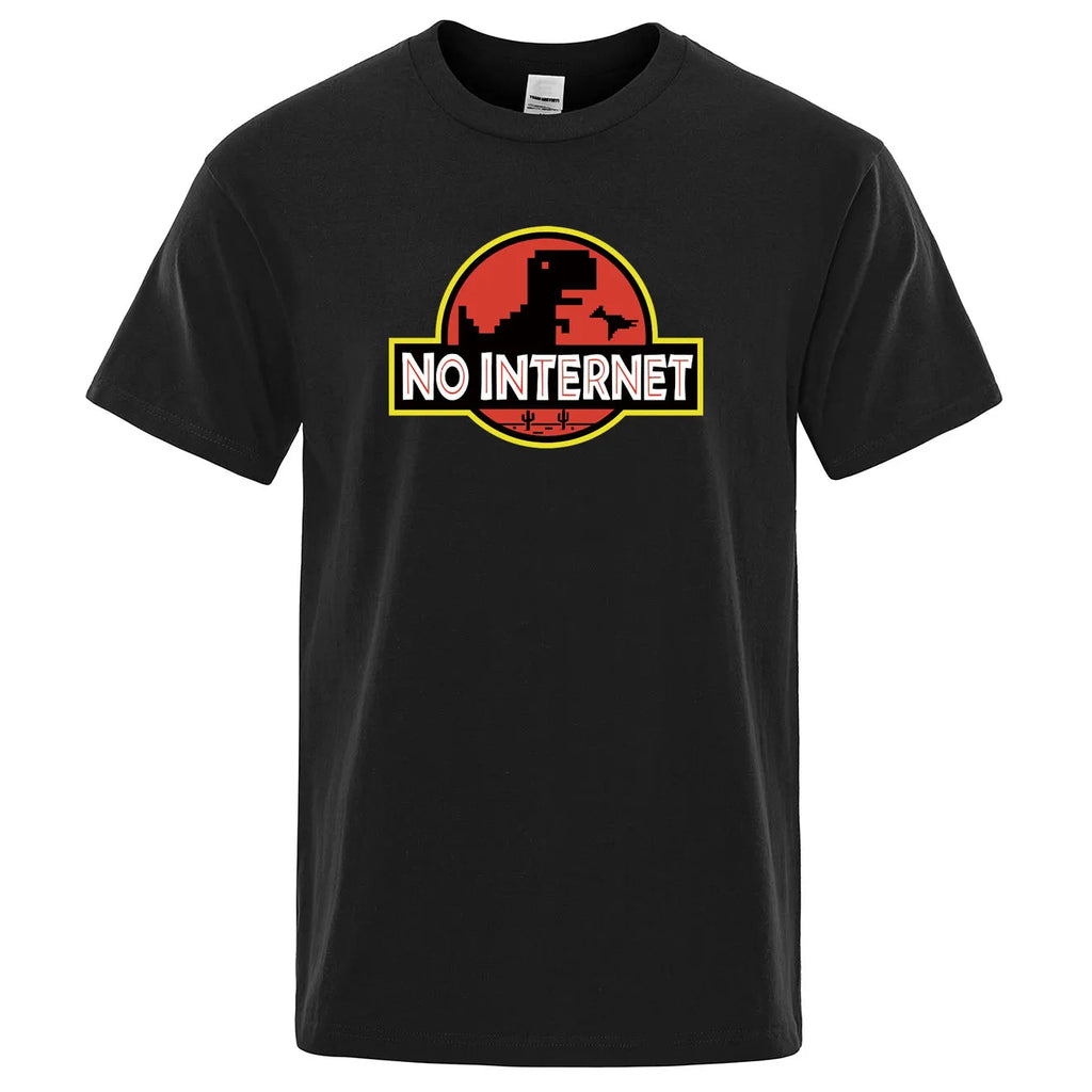 No Internet T-Rex T Shirt (5 Colors) S-3XL