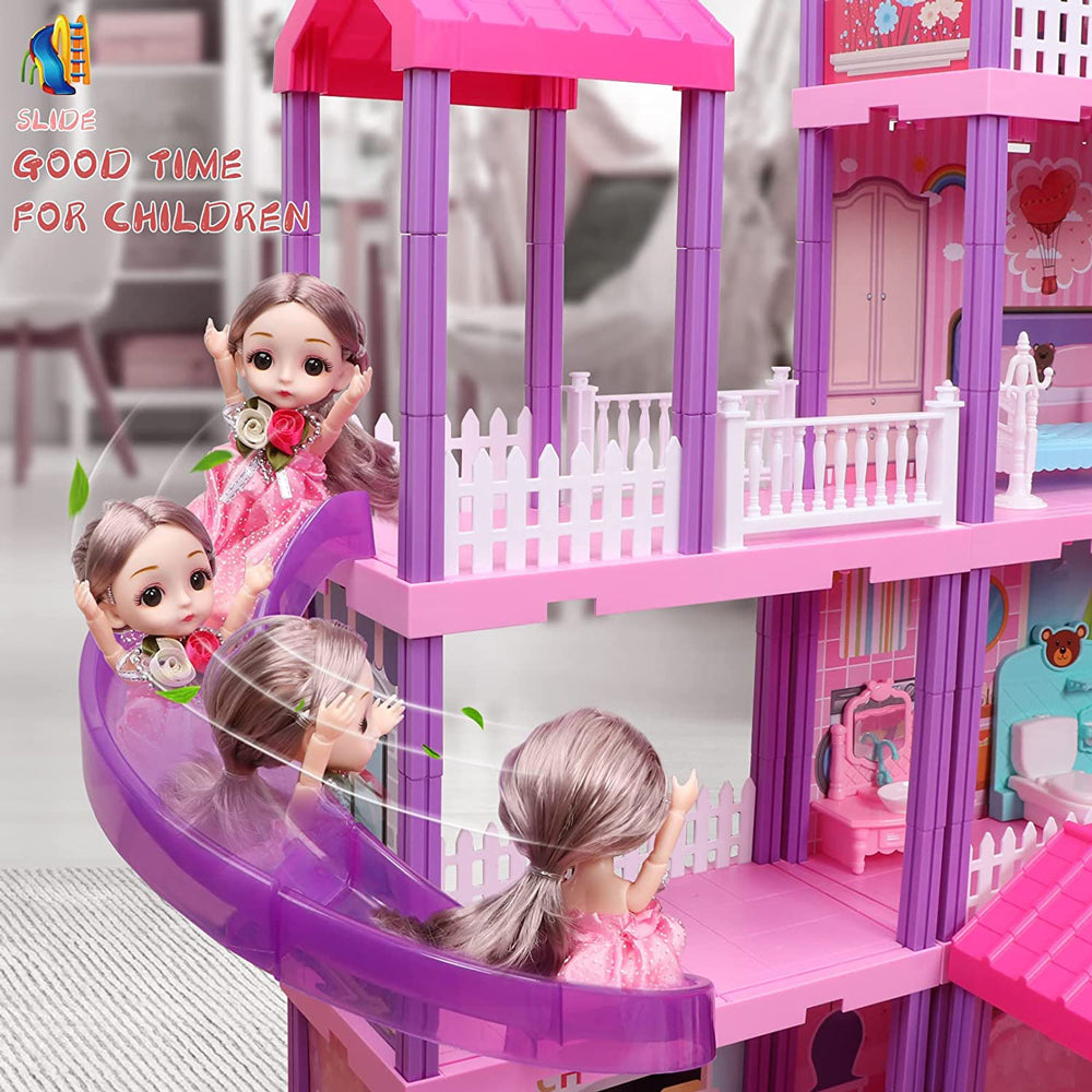 LED Princess Grand Castle Doll House Toy Set